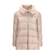 Herno Beige Goose Down Full-Length Jacket