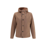 Herno Brown Polyester Full-Length Jacket