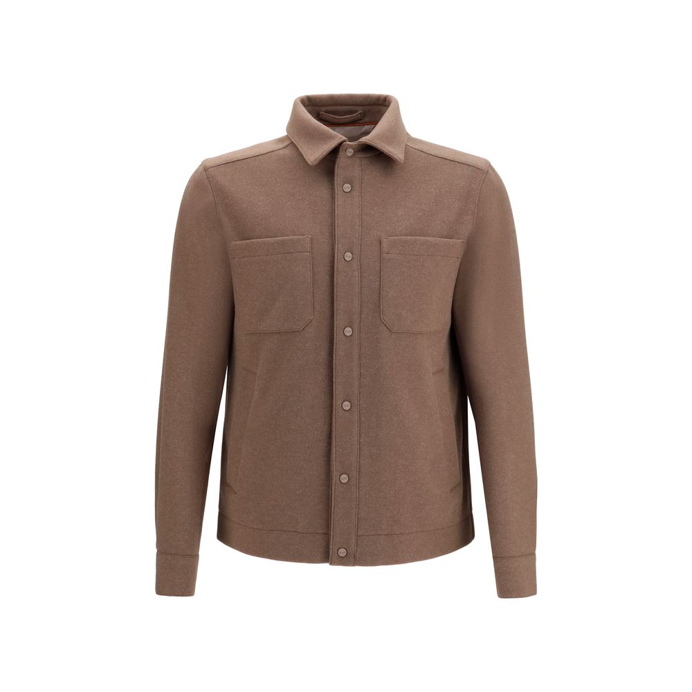 Herno Brown Polyester Jacket for Men