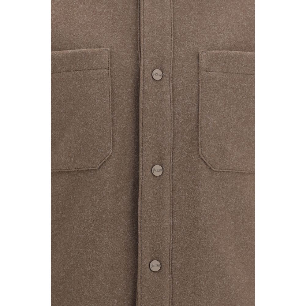 Herno Brown Polyester Jacket for Men