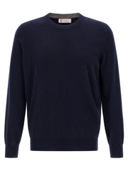 Brunello Cucinelli Blue Cashmere Cardigan