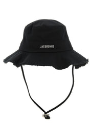 Jacquemus Black Cotton Bucket Hat