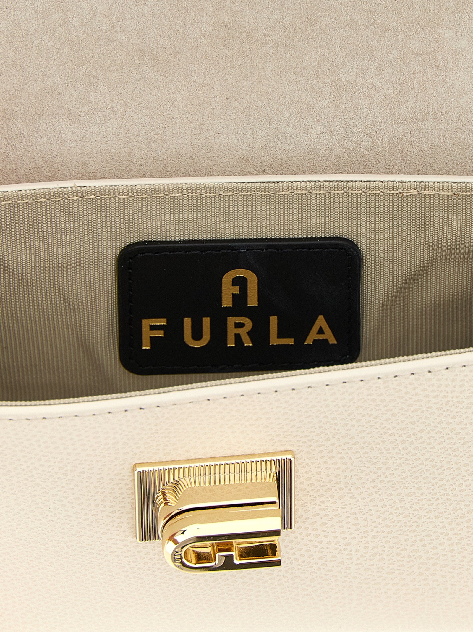 Furla White Leather Crossbody Bag