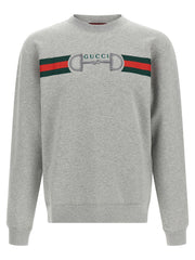 Gucci Gray Cotton Sweatshirt for Men