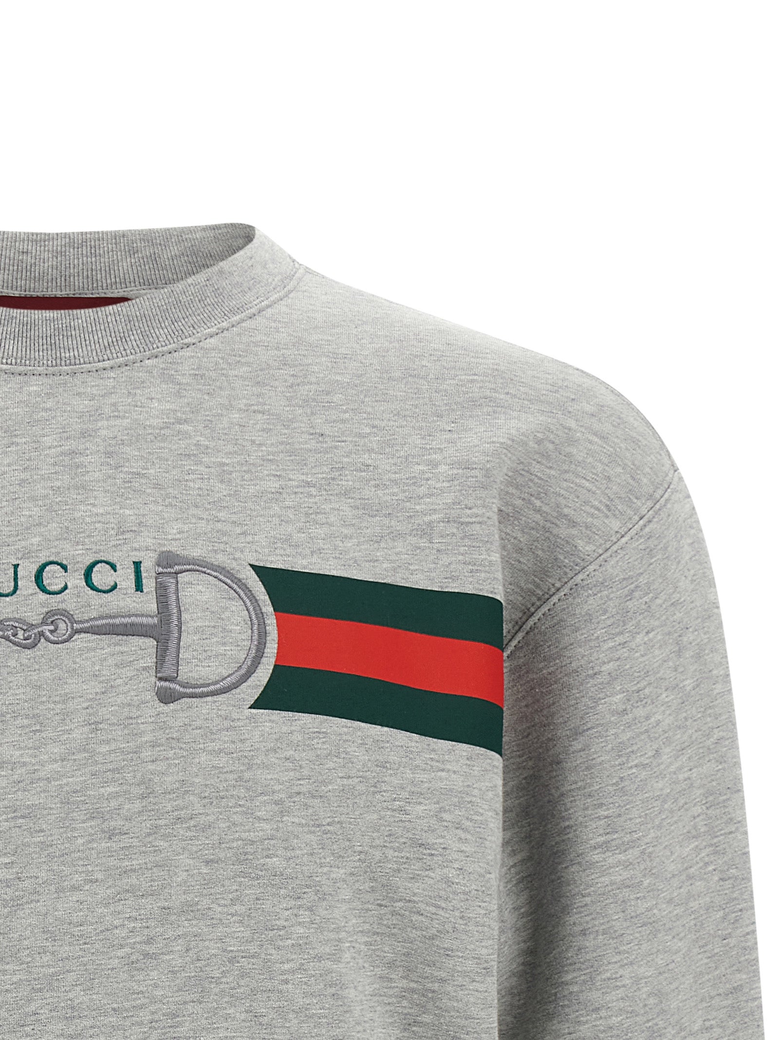 Gucci Gray Cotton Sweatshirt for Men