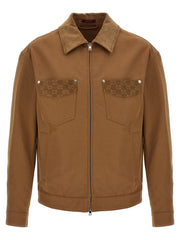 Gucci Brown Cotton Full-Length Jacket