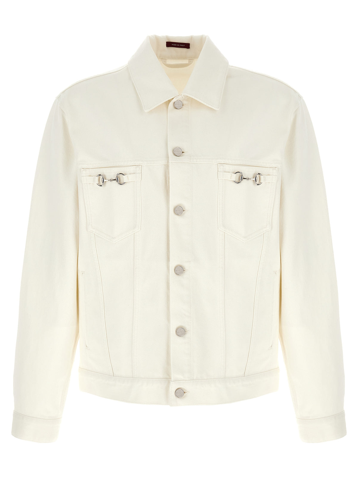 Gucci White Cotton Denim Jacket