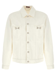 Gucci White Cotton Denim Jacket