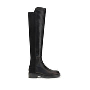 Stuart Weitzman Black Leather Over The Knee