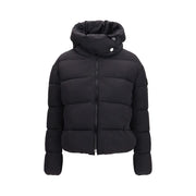 PINKO Black Nylon Full-Length Jacket
