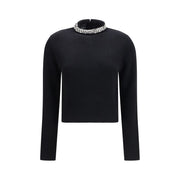 PINKO Black Wool Oves Aries Sweatshirt