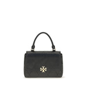 Tory Burch Black Calf Leather Bos Taurus Wallet