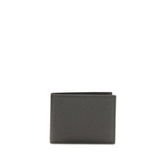 Ferragamo Black Calf Leather Bos Taurus Wallet for Men