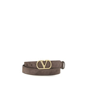Valentino Garavani Brown Calf Leather Bos Taurus Belt