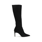 Stuart Weitzman Black Calf Leather Bos Taurus Boots