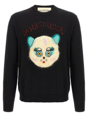 Valentino Garavani Black Cotton Cardigan