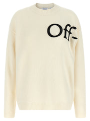 Off-White Bicolor Wool Cardigan for Women