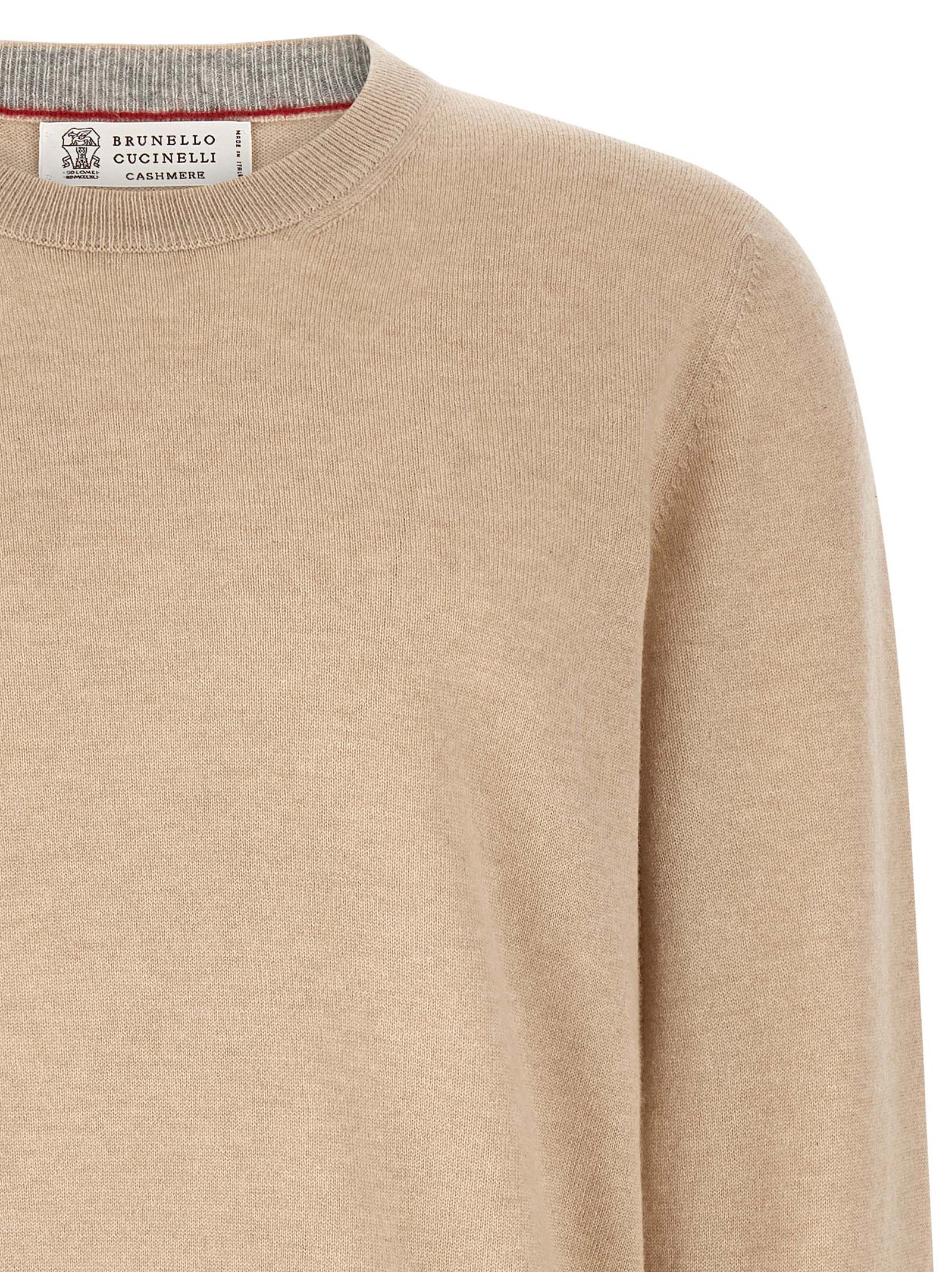 Brunello Cucinelli Beige Cashmere Cardigan for Men