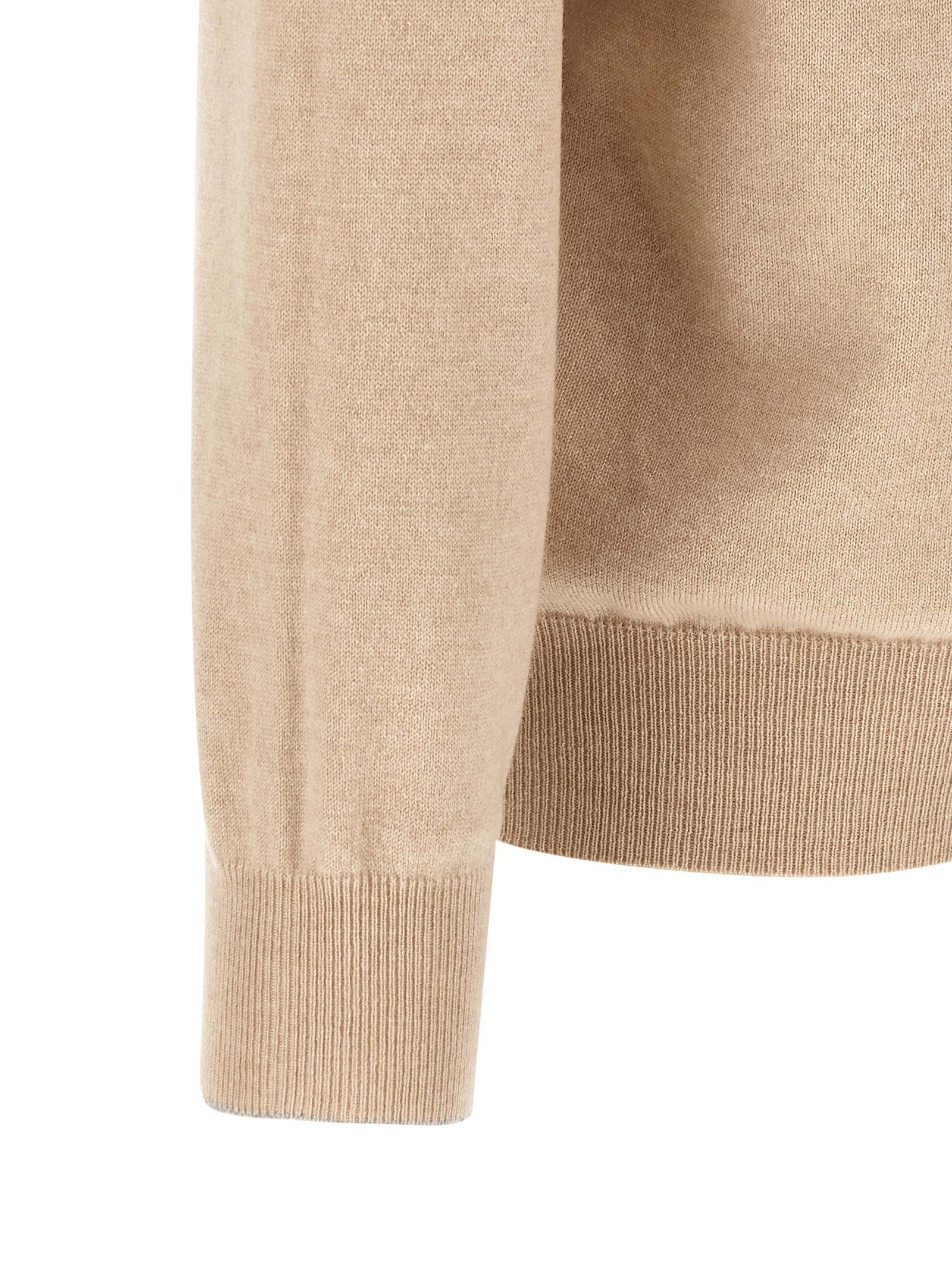 Brunello Cucinelli Beige Cashmere Cardigan for Men