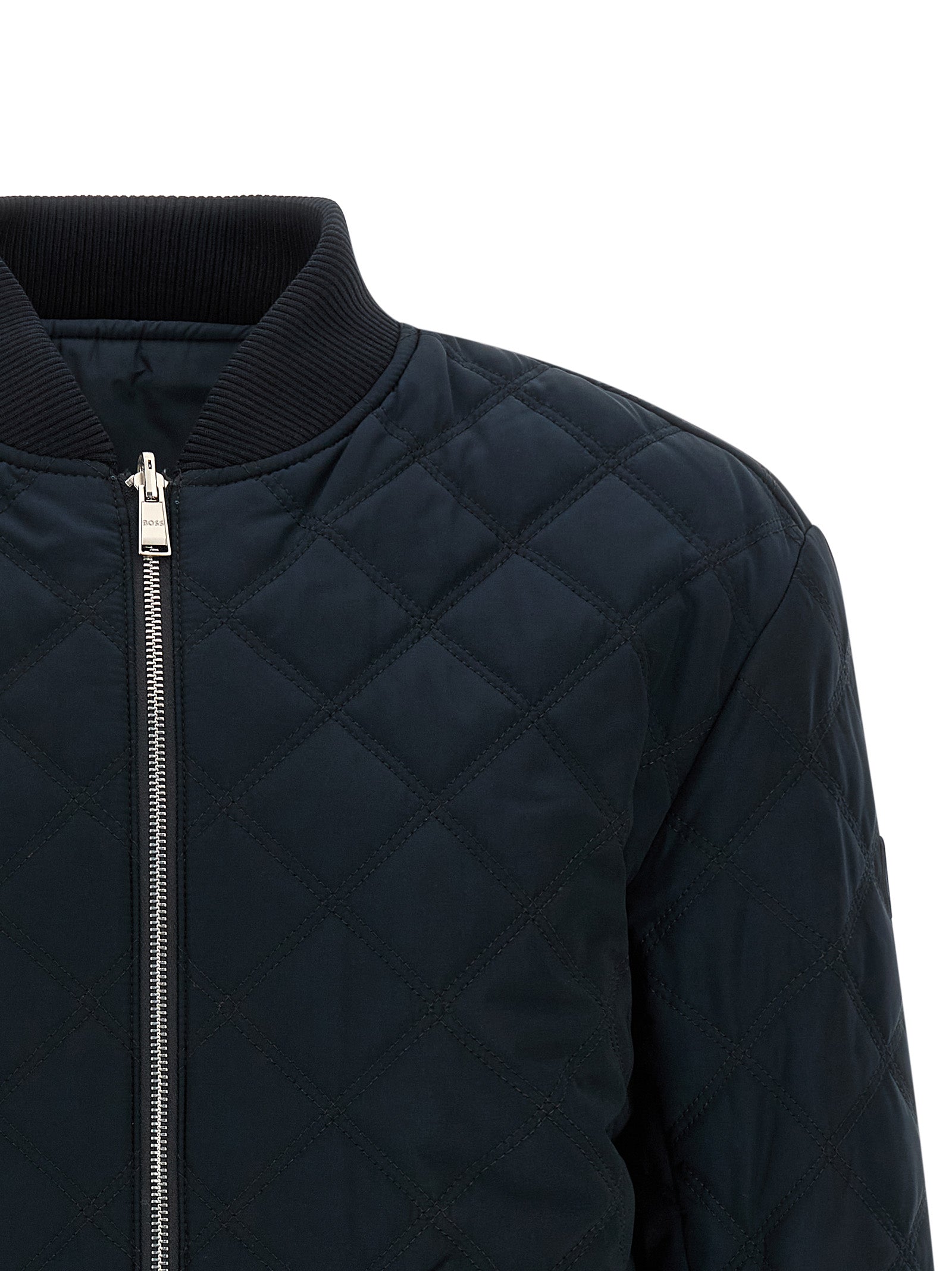 Hugo Boss Blue Polyester Bomber for Men