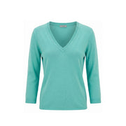 Malo Blue Cotton Women Sweater