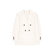 Brunello Cucinelli White Virgin Wool Blazer