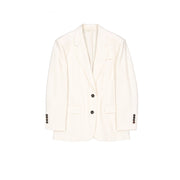 Brunello Cucinelli White Viscose Blazer
