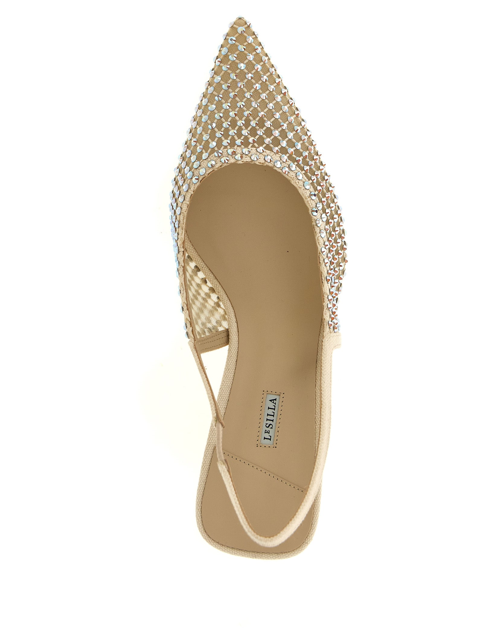 LE SILLA Beige Polyester Mid Heel Pumps