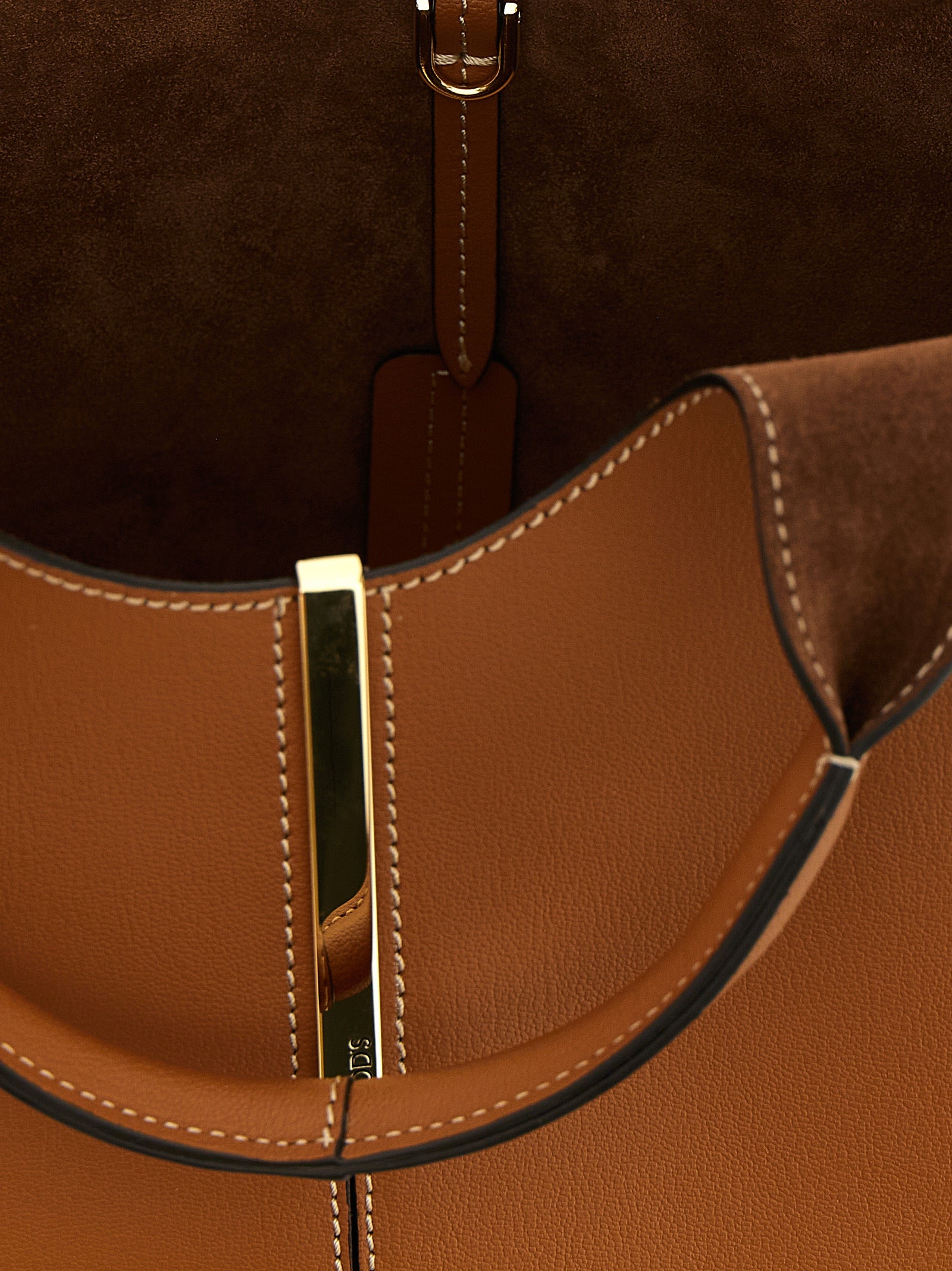 Tod's Brown Calfskin Tote Bag for Women