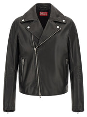 Diesel Black Cowhide Leather Jacket
