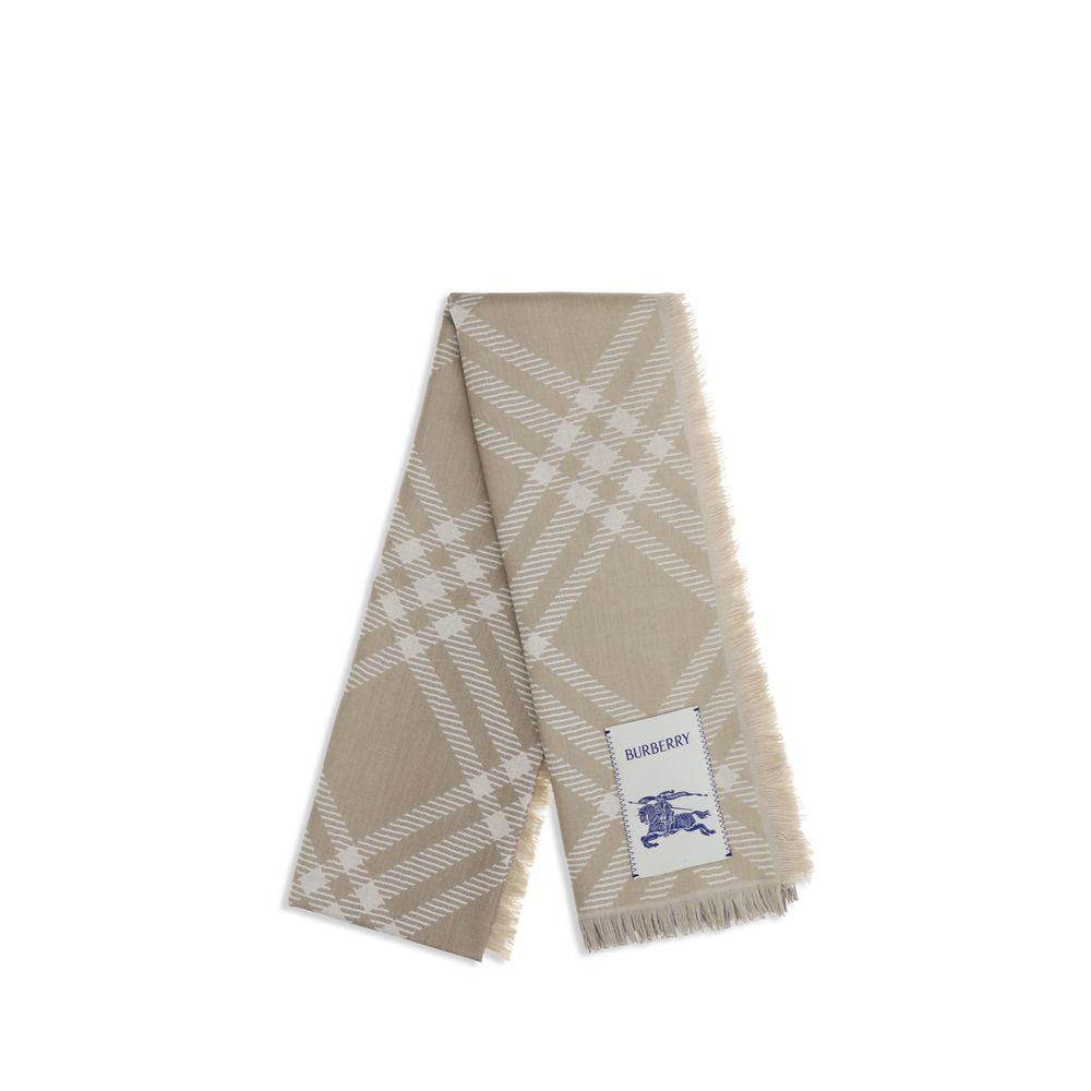 Burberry Beige Wool Oves Aries Scarf for Women