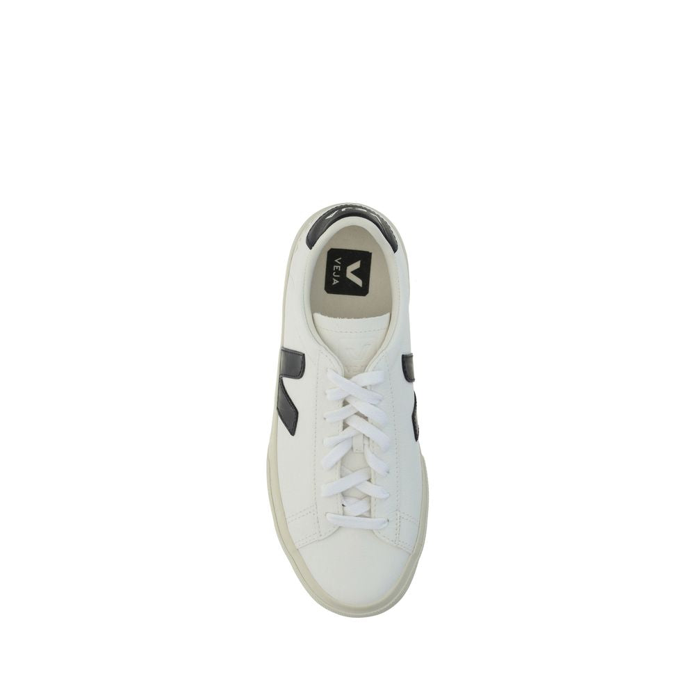 Veja White Calf Leather Bos Taurus Sneakers for Women