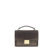 Golden Goose Brown Calf Leather Bos Taurus Handbag