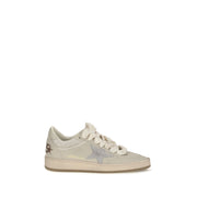 Golden Goose Beige Calf Leather Bos Taurus Low Top Sneakers for Women
