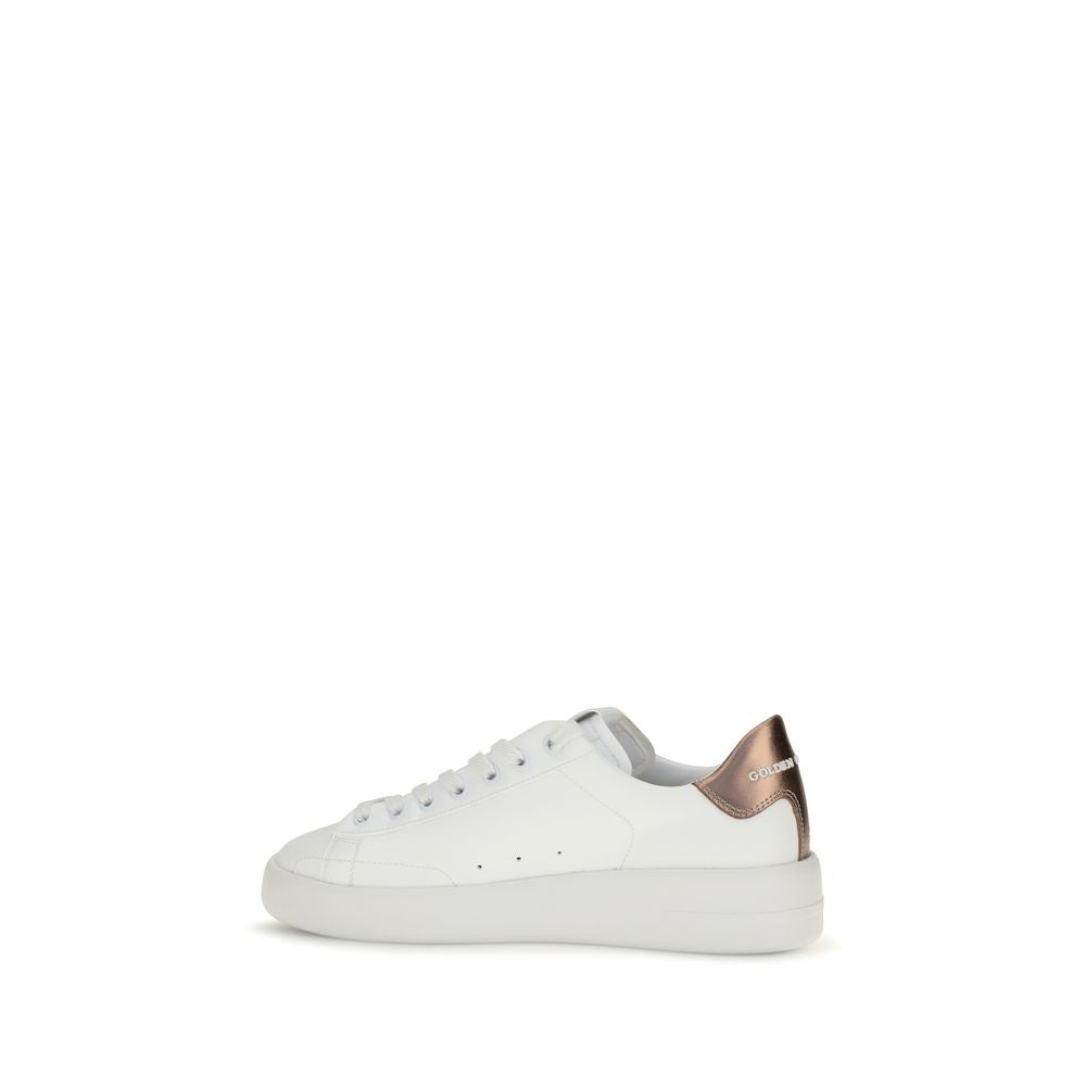 Golden Goose White Calf Leather Bos Taurus Low Top Sneakers for Women