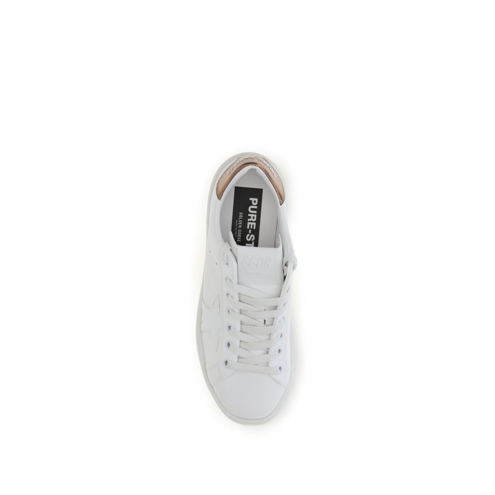 Golden Goose White Calf Leather Bos Taurus Low Top Sneakers for Women