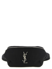 Saint Laurent Black Lamb Leather Crossbody Bag for Men