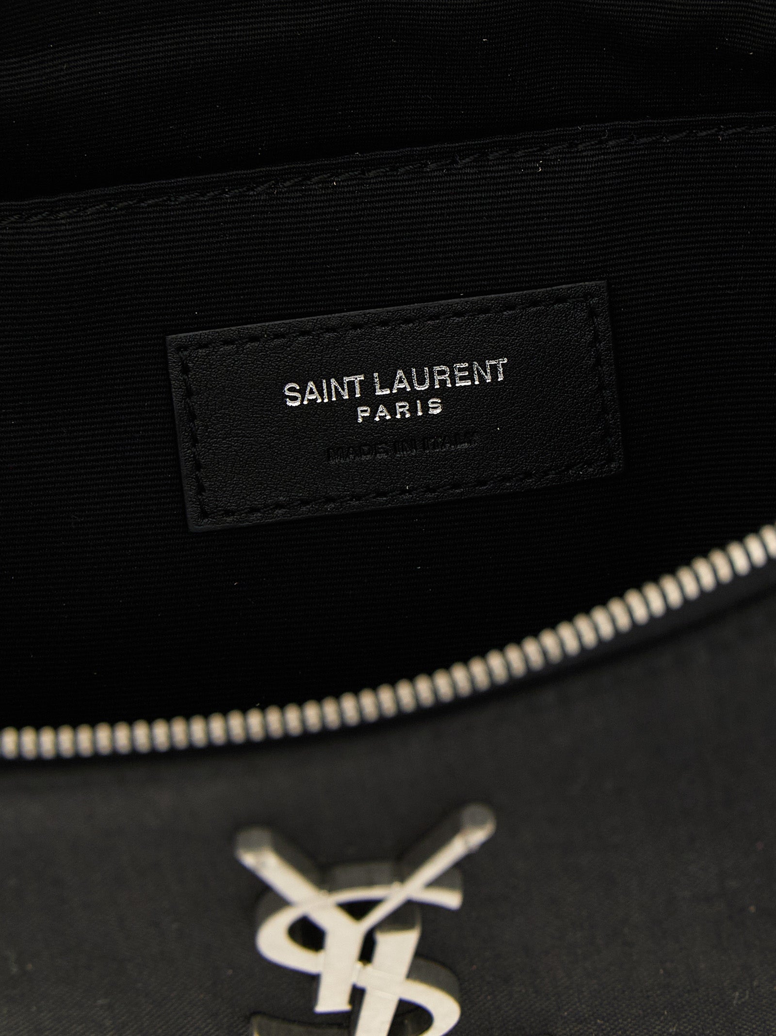 Saint Laurent Black Lamb Leather Crossbody Bag for Men