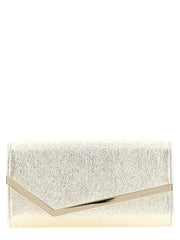 Jimmy Choo Gold Lamb Leather Clutch Bag