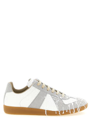 Maison Margiela Gray Calfskin Low Top Sneakers