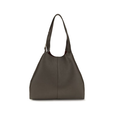 Coccinelle Brown Calf Leather Bos Taurus Shoulder Bag for Women