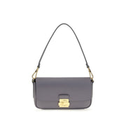Coccinelle Blue Calf Leather Bos Taurus Shoulder Bag