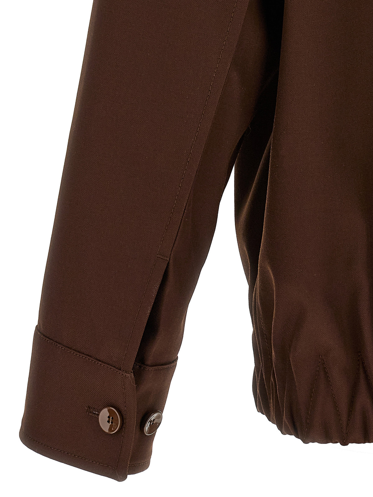 Gucci Brown Wool Full-Length Jacket for Men