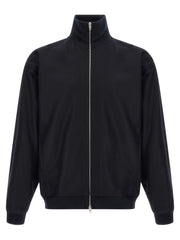 Jil Sander Blue Wool Full-Length Jacket