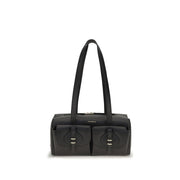 Coccinelle Black Calf Leather Bos Taurus Shoulder Bag