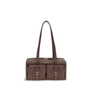 Coccinelle Brown Calf Leather Bos Taurus Shoulder Bag