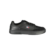 Tommy Hilfiger Black Polyurethane Men's Sneaker