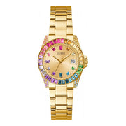 Guess Gold Stainless Steel Dress Watch