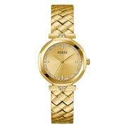 Guess Gold Stainless Steel Dress Watch