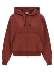 Brunello Cucinelli Bordeaux Cotton Sweatshirt